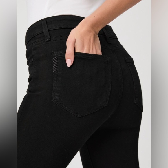 Paige Hoxton Ankle Skinny Jeans in Black Shadow Size 27 - Picture 7 of 12
